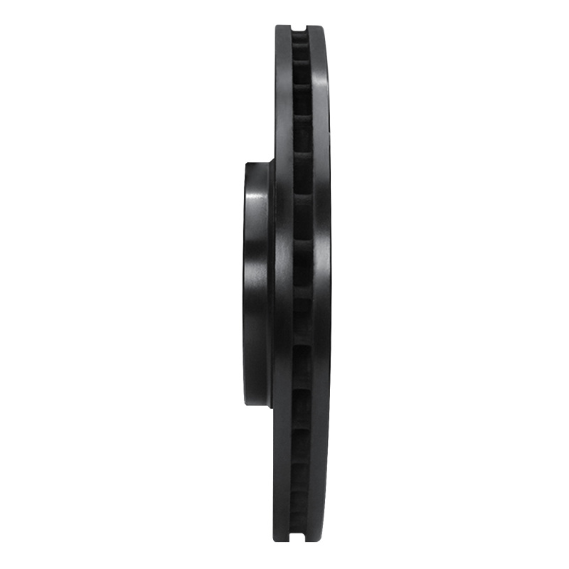 Cadillac BLS Brake Rotor (1) - Front Left - R1 Concepts - Drilled & Slotted - Black - `03-`11